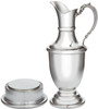 Claret Jug Small On Plinth For Presentation Ideal For Engraving Great Pewter Sporting Trophy