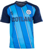 Men'S Striped Scotland Football Top Navy-Sky Blue