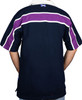 Scottish Rugby Shirt Purple Stripe Short Sleeve Navy