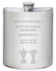 ABERDEEN F.C. Scottish Division One & Premiership Titles 6oz Pewter Hip Flask