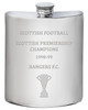 RANGERS F.C. 1998-99 Scottish Premiership Champions 6oz Pewter Hip Flask