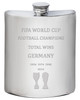 Germany Fifa World Cup Champions Total Wins 6oz Hip Flask Pewter