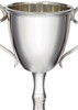 220mm Pewter Champions Sports Trophy on Integral Plinth Bright Polished Finish Ideal for Engraving Made in the UK