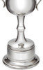 Medium Sports Trophy Georgian Style Pewter on Integral Plinth 200mm Bright Polished Finish Ideal for Engraving Made in the UK