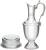 Golf Trophy Large 300mm Pewter Claret Jug with Separate Plinth Bright Polished Finish Ideal for Engraving Made in the UK