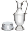 Golf Trophy Medium 240mm Pewter Claret Jug with Separate Plinth Bright Polished Finish Ideal for Engraving Made in the UK