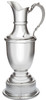 Golf Trophy Small 190mm Pewter Claret Jug with Separate Plinth Bright Polished Finish Ideal for Engraving Made in the UK
