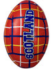 Mini Rugby Ball Child-Friendly Soft Red Check Scotland