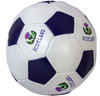 Mini Football Child-Friendly Soft Toy Blue and White with Thistles Design