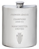 6oz Hip Flask Premier League Champions Manchester United 2000-01