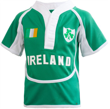 Kids Cool Dry Style Rugby Shirt In Ireland Colours Size 11-12 Years