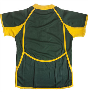 Kids Cool Dry Style Rugby Shirt In South Africa Colours Size 11-12 Years