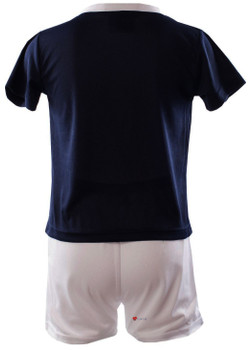 Kids Scotland Sports Kit Navy T-shirt White Shorts - 02-03 Years