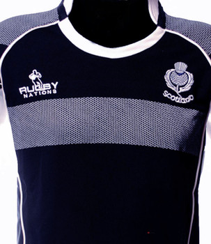 Kids Scotland Rugby Shirt Crew Neck Half Sleeve Size 3-4 years