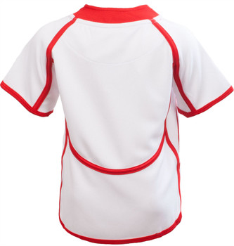 Kids Cool Dry Style Rugby Shirt In England Colours Size 7-8 Years