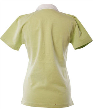 Ladies Stretch Style Rugby Shirt In Pistachio Size Small