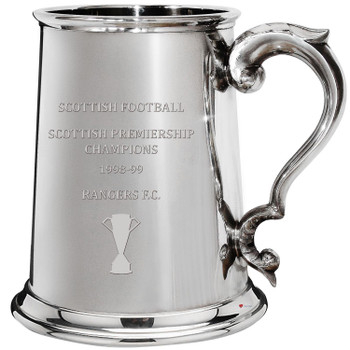 RANGERS F.C. 1998-99 Scottish Premiership Champions 1pt Pewter Tankard