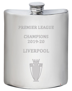 6oz Hip Flask Premier League Champions Liverpool 2019-20