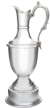 Golf Trophy Large 300mm Pewter Claret Jug with Separate Plinth Bright Polished Finish Ideal for Engraving Made in the UK Golf Trophy Large 300mm Pewter Claret Jug with Separate Plinth Bright Polished Finish Ideal for Engraving Made in the UK