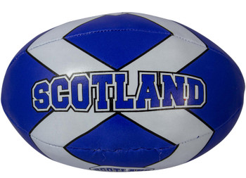 Mini Rugby Ball Child-Friendly Soft Blue White Scottish Flag Saltire Scotland Mini Rugby Ball Child-Friendly Soft Blue White Scottish Flag Saltire Scotland