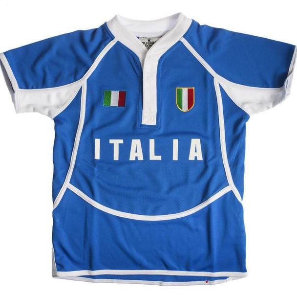 Kids Cool Dry Style Rugby Shirt In Italy Colours Size 7-8 Years
