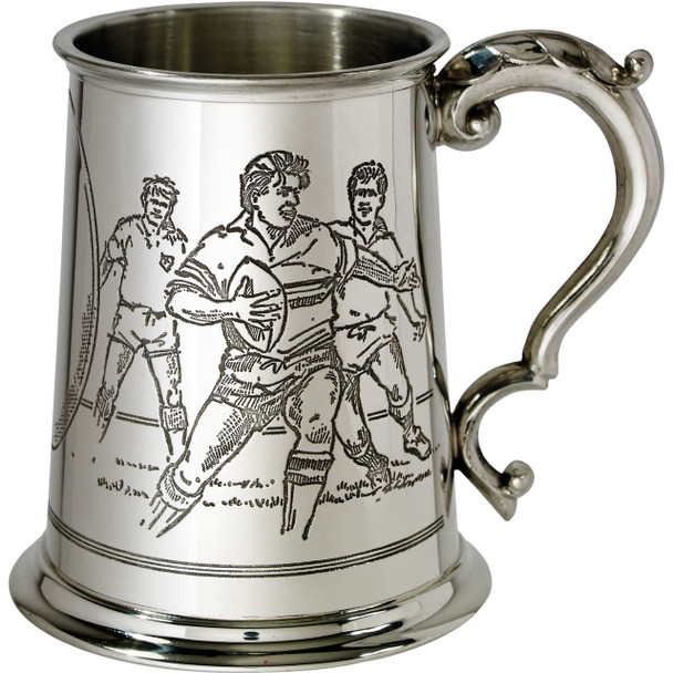 1pt Rugby Scene Tankard