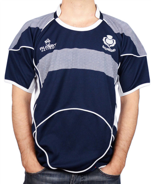 Rugby Shirt Scotland Crew Neck Half Sleeve