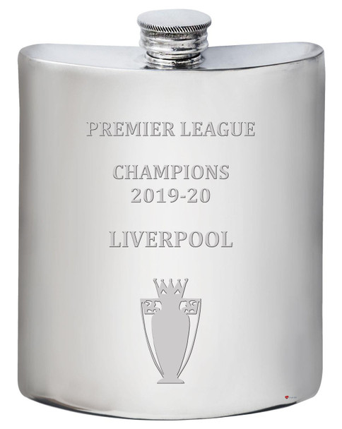 6oz Hip Flask Premier League Champions Liverpool 2019-20