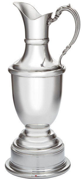 Golf Trophy Small 190mm Pewter Claret Jug with Separate Plinth Bright Polished Finish Ideal for Engraving Made in the UK