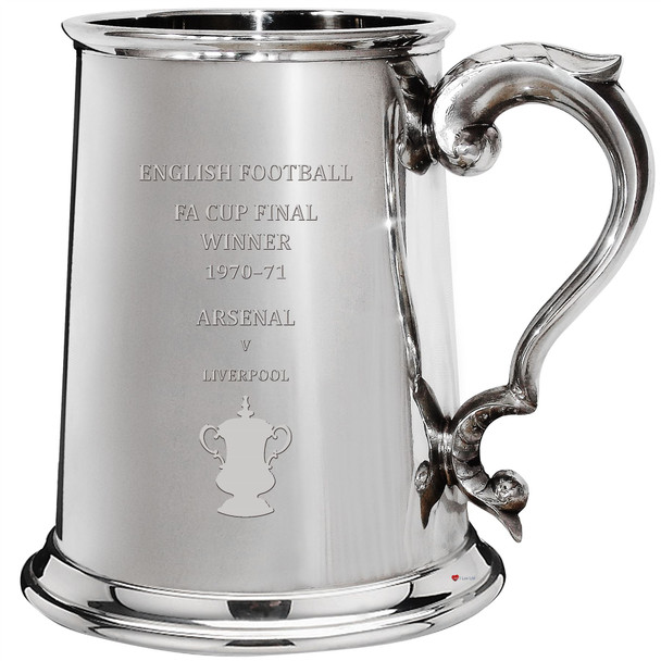 1pt Tankard FA Cup Winner Arsenal 1970-71