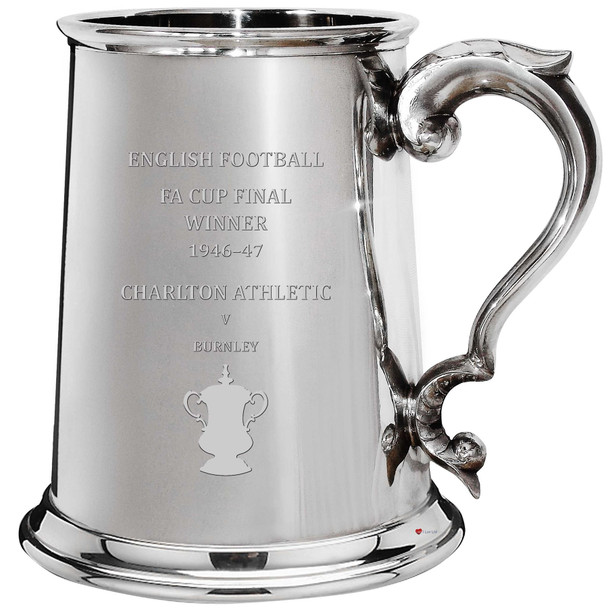 1pt Tankard FA Cup Winner Charlton Athletic 1946-47