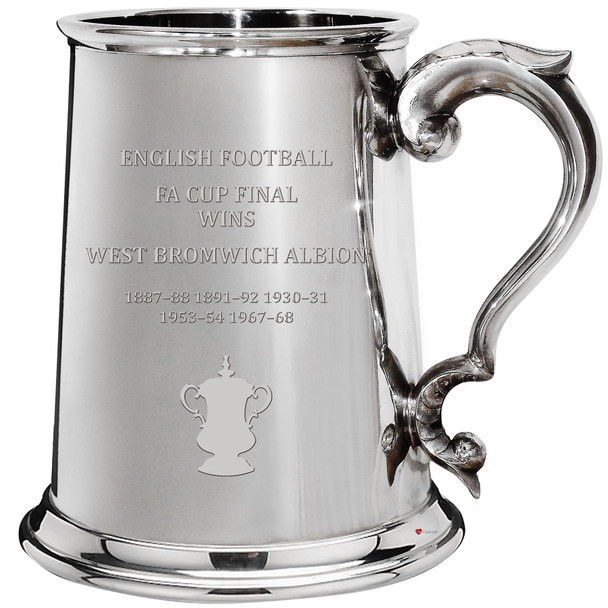 1pt Tankard FA Cup Total Wins West Bromwich Albion