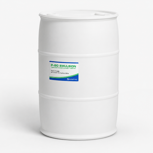 P-80 Emulsion 55 gallon 200 kg temporary rubber assembly lubricant drum