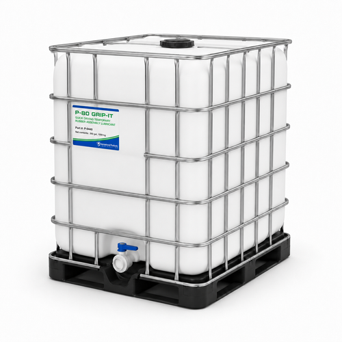 P-80 Grip-It 1000 kg (260 Gallon) Tote temporary rubber and plastic assembly lubricant