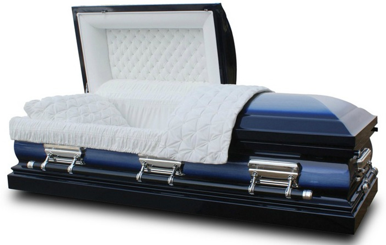 blue casket