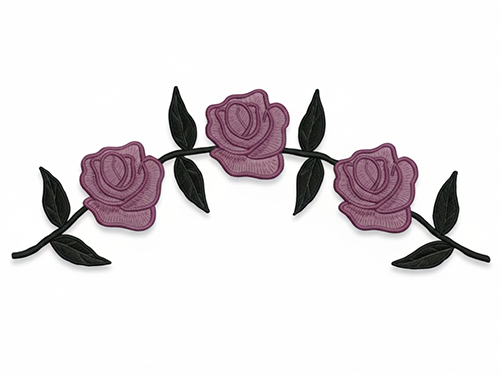Triple Rose Head Panel - Pink