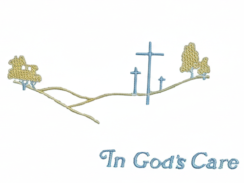 In God's Care Head Panel - Ivory