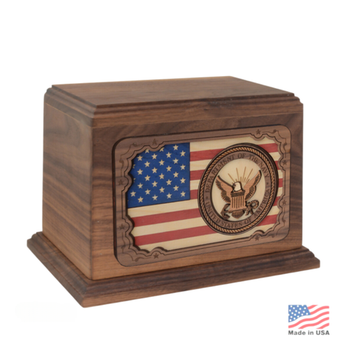 U.S. Navy Wood Urn