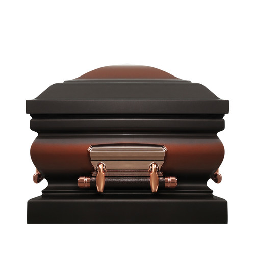 Legacy Bronze Metal Caskets For Sale with Cream Velvet Interior Overnight Caskets