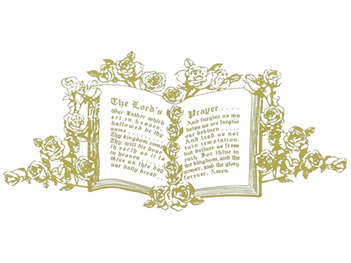 Lord's Prayer Head Panel - Blue