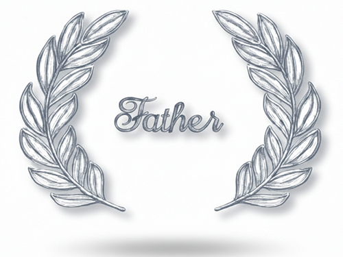 Father Head Panel - White