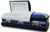 Legacy Spruce Blue Casket with White Velvet Interior - Metal Casket