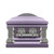 Lincoln Lilac with Pink Velvet Interior - Metal Casket
