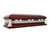 Lincoln Cherry with White Velvet Interior - Metal Casket