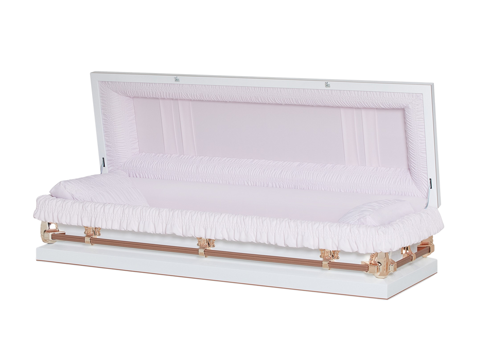 モノクローム110MDFカスケットcasket Gemini White and Pink Full Couch Metal Caskets for Sale with White