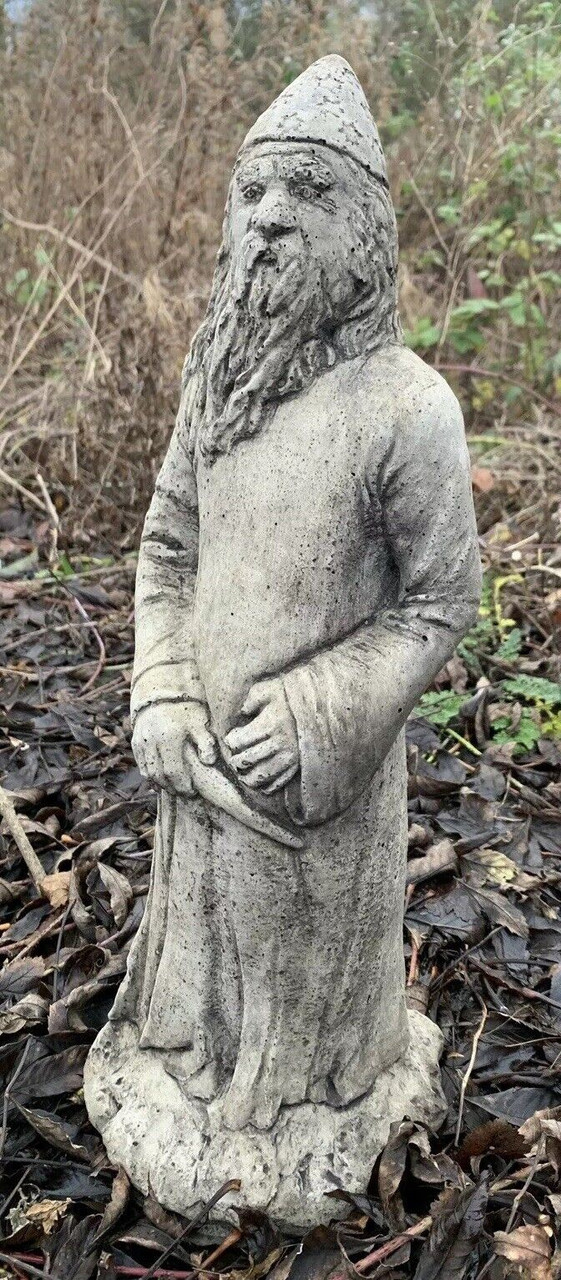 STONE GARDEN MAGIC WIZARD MERLIN GIFT ORNAMENT 