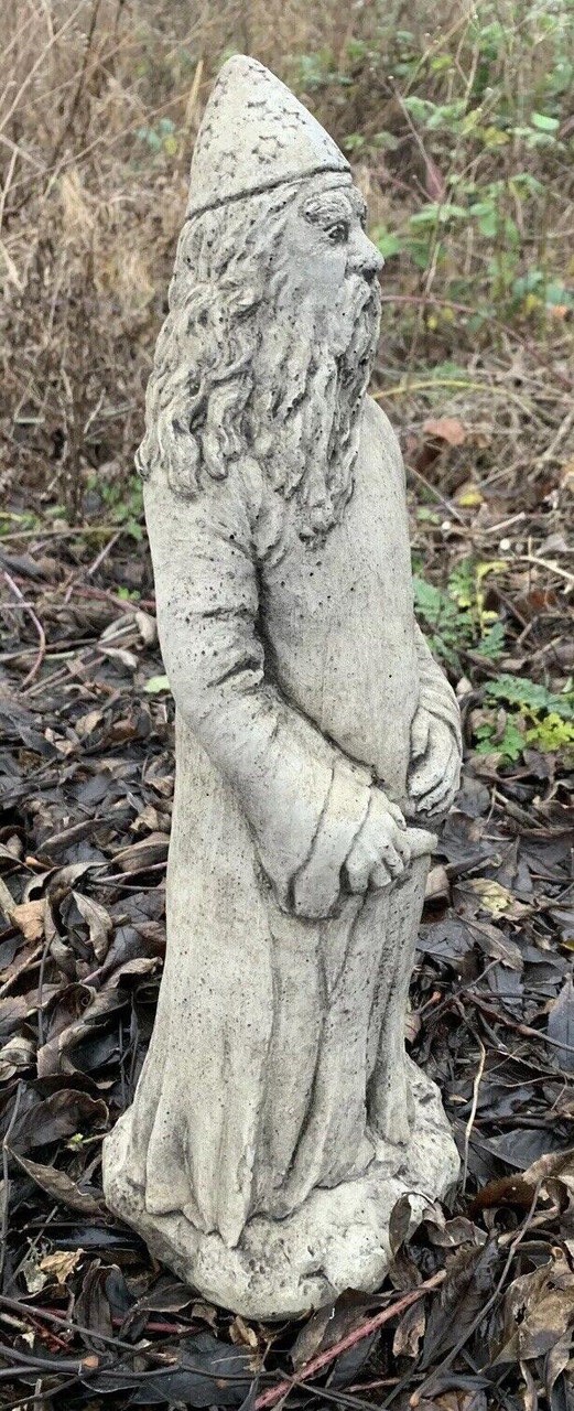 STONE GARDEN MAGIC WIZARD MERLIN GIFT ORNAMENT 