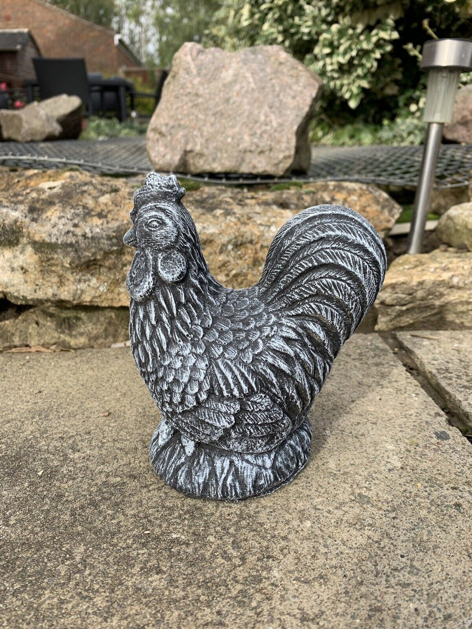 STONE GARDEN CHICKEN HEN CUTE GIFT ORNAMENT 