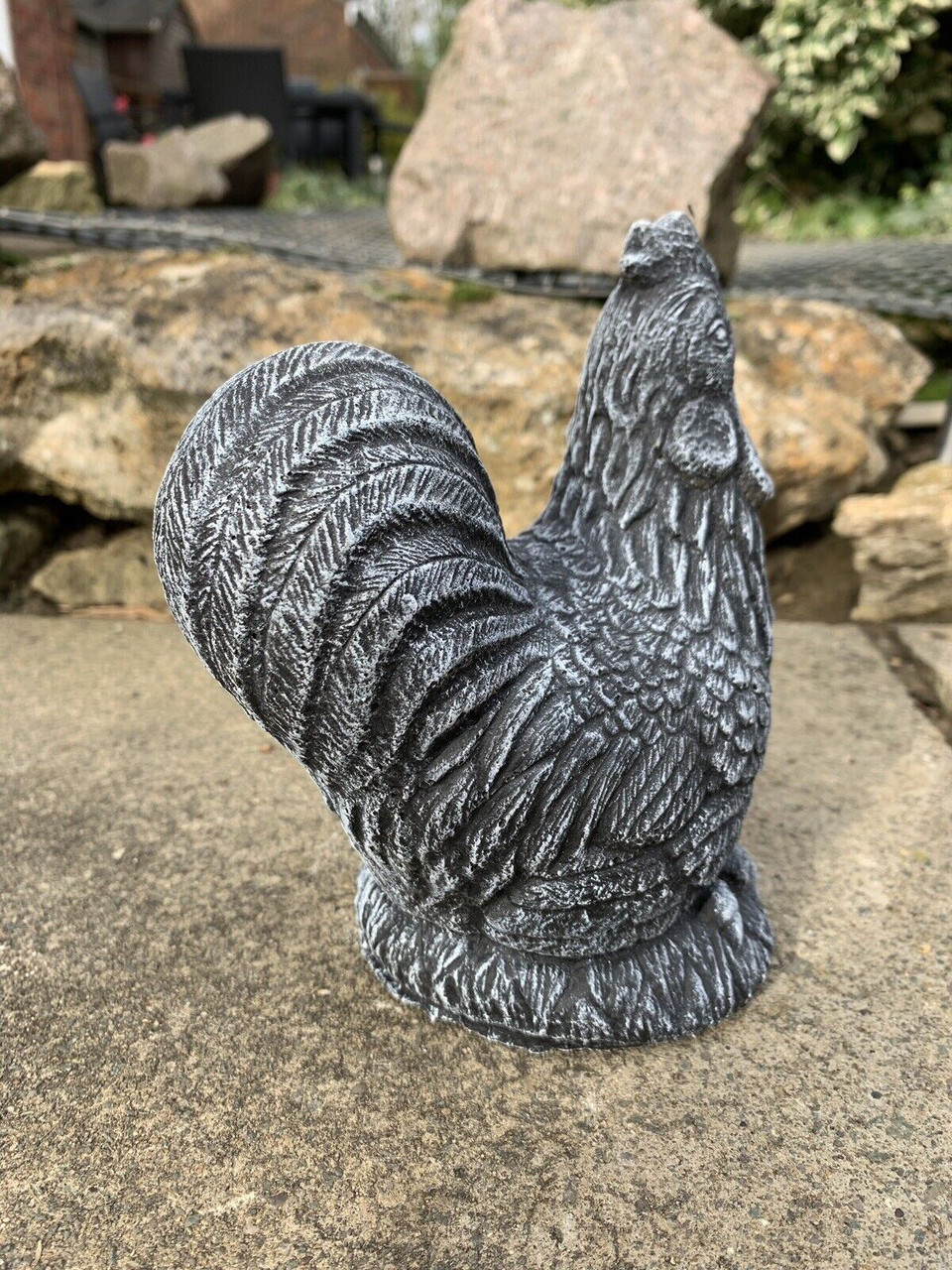 STONE GARDEN CHICKEN HEN CUTE GIFT ORNAMENT 