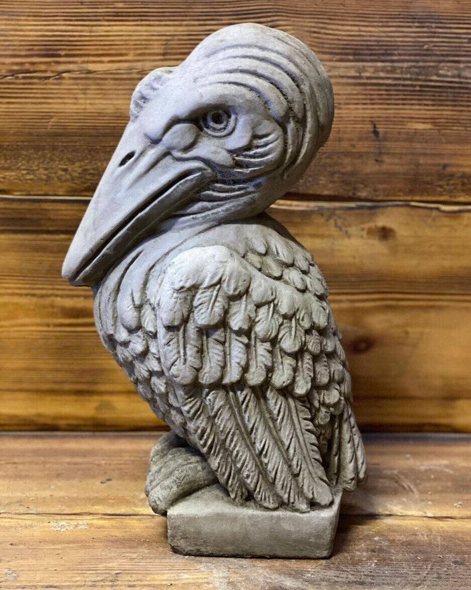 STONE GARDEN LARGE PELICAN BIRD DETAILED GIFT ORNAMENT 